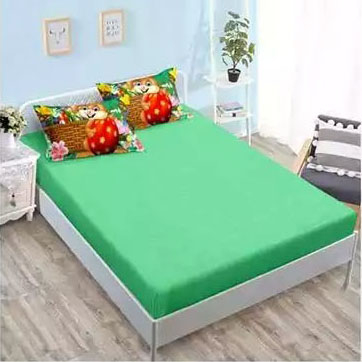 Lenjerii de Paște - Lenjerie finet Paste pentru pat dublu, 6 piese, cearsaf cu elastic, LFP0006-2C6