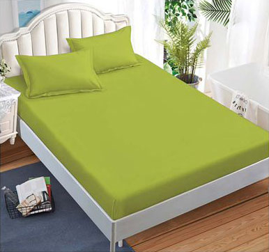 Lenjerii finet - Lenjerie finet uni pentru pat dublu, 6 piese, cearsaf cu elastic, LFU0172-2E6