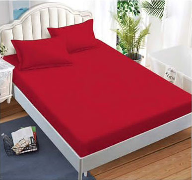 Lenjerii finet - Lenjerie finet uni pentru pat dublu, 6 piese, cearsaf cu elastic, LFU0175-2E6