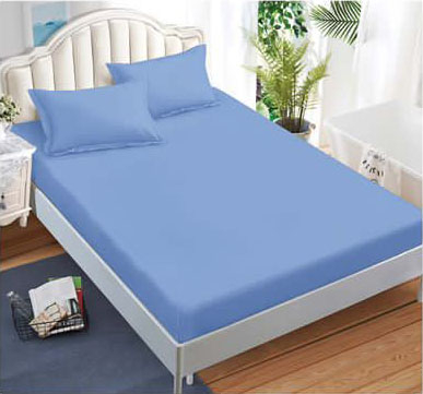 Lenjerii finet - Lenjerie finet uni pentru pat dublu, 6 piese, cearsaf cu elastic, LFU0181-2E6