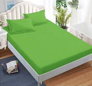 Lenjerii finet - Lenjerie finet uni pentru pat dublu, 6 piese, cearsaf cu elastic, LFU0182-2E6