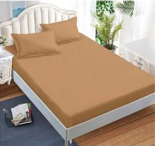 Lenjerii finet - Lenjerie finet uni pentru pat dublu, 6 piese, cearsaf cu elastic, LFU0188-2E6