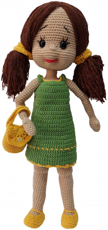 Păpuși și figurine croșetate - Păpușă unicat croșetată manual Ana