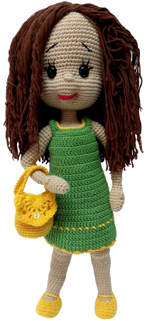 Păpuși și figurine croșetate - Păpușă unicat croșetată manual Ana
