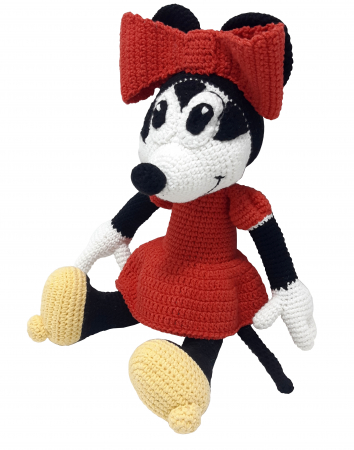 Jucărie unicat croșetată manual Minnie Mouse [4]