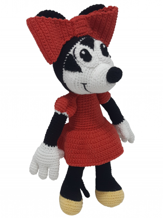 Jucărie unicat croșetată manual Minnie Mouse [2]