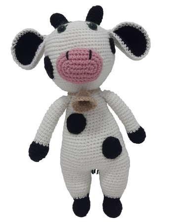 Păpuși și figurine croșetate - Jucărie unicat croșetată manual văcuța Dolly