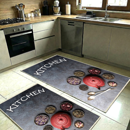 Set 2 covoare bucatarie antiderapante CBU2302 [2]