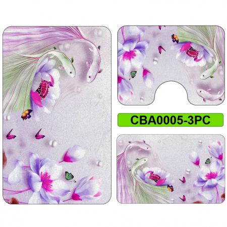 Covoare antiderapante - Set 3 covorase baie antiderapante CBA0005-3PC