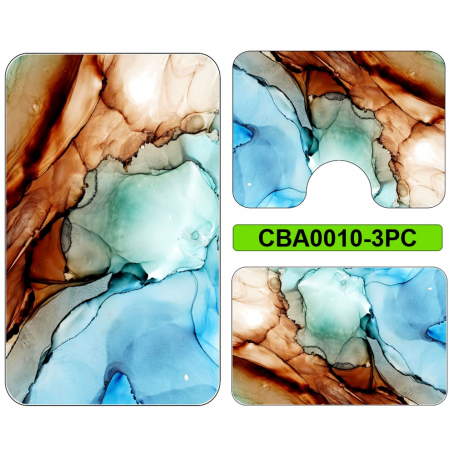 Covoare antiderapante - Set 3 covorase baie antiderapante CBA0010-3PC