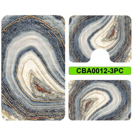 Covoare antiderapante - Set 3 covorase baie antiderapante CBA0012-3PC