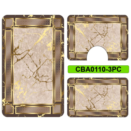 Covoare și traverse - Set 3 covorase baie antiderapante CBA0110-3PC