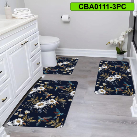 Covoare antiderapante - Set 3 covorase baie antiderapante CBA0111-3PC