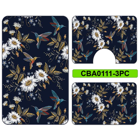 Covoare și traverse - Set 3 covorase baie antiderapante CBA0111-3PC