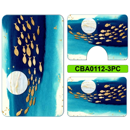 Covoare și traverse - Set 3 covorase baie antiderapante CBA0112-3PC