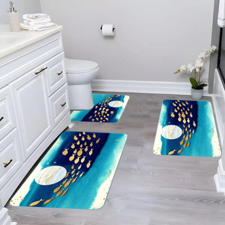 Covoare și traverse - Set 3 covorase baie antiderapante CBA0112-3PC