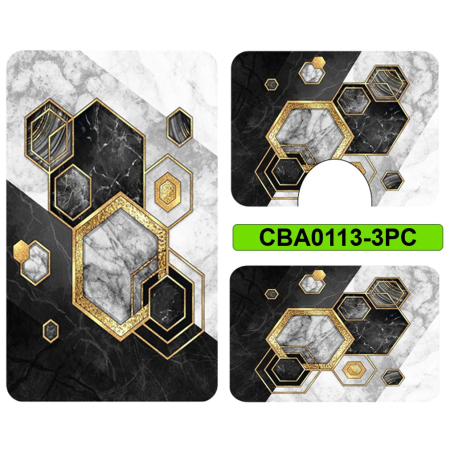 Covoare și traverse - Set 3 covorase baie antiderapante CBA0113-3PC