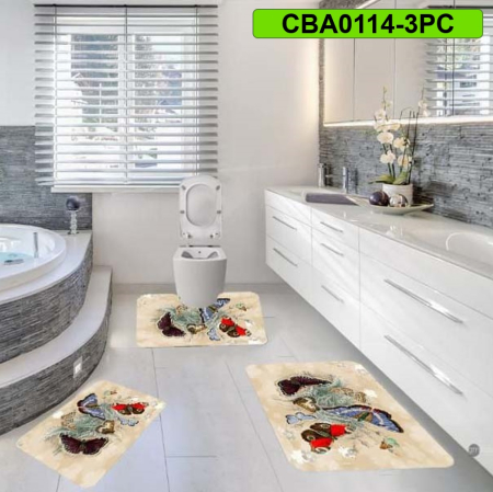Covoare antiderapante - Set 3 covorase baie antiderapante CBA0114-3PC