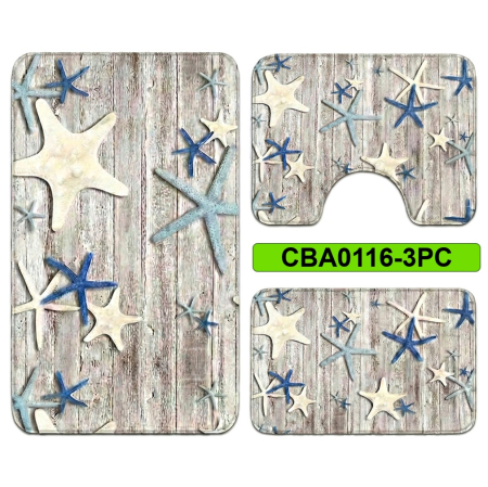 Covoare antiderapante - Set 3 covorase baie antiderapante CBA0116-3PC