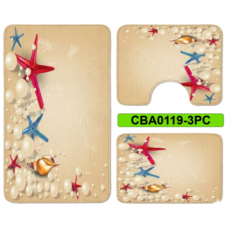 Covoare antiderapante - Set 3 covorase baie antiderapante CBA0119-3PC