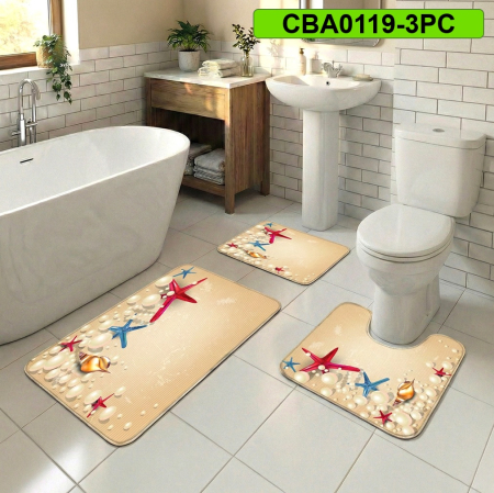 Covoare antiderapante - Set 3 covorase baie antiderapante CBA0119-3PC
