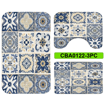 Covoare antiderapante - Set 3 covorase baie antiderapante CBA0122-3PC