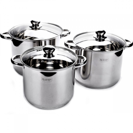 Vase și ustensile de bucătărie - Set oale din inox 6 piese Edenberg EB-530