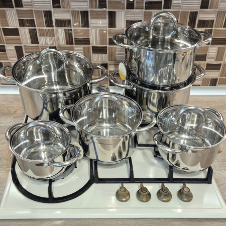 Set vase din inox 12 piese Casserra Italiana CI-4000 [3]
