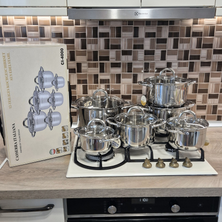 Set vase din inox 12 piese Casserra Italiana CI-4000 [2]