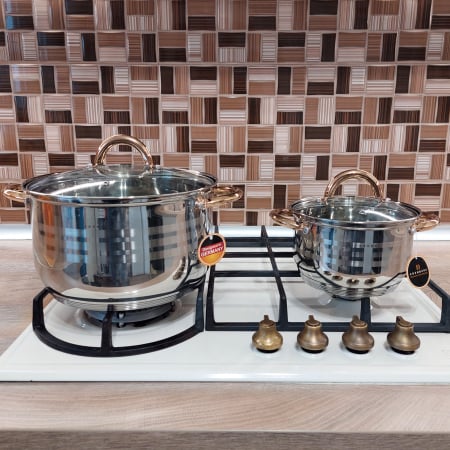 Set vase din inox 12 piese Edenberg EB-3998 [4]