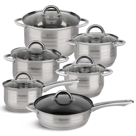 Pentru casă - Set vase din inox 12 piese Edenberg EB-4007