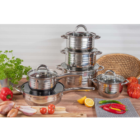 Pentru casă - Set vase din inox 12 piese Edenberg EB-4007