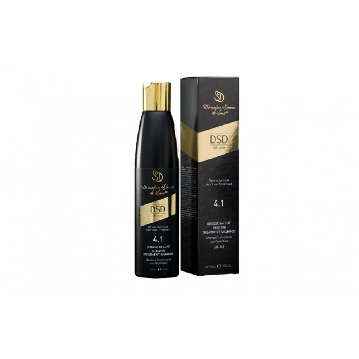 DSD de Luxe 4.1 Dixidox de Luxe Keratin Treatment Shampoo Sampon Tratament cu Keratina 200 ml