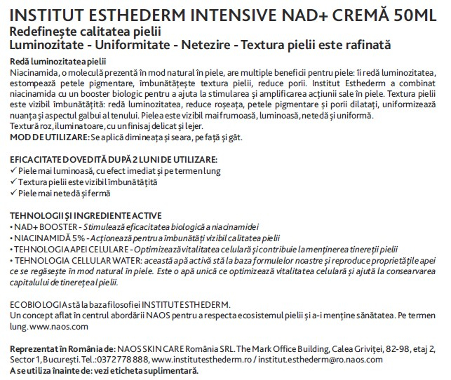INSTITUT ESTHEDERM Intensive NAD+ Crema 50ml [3]