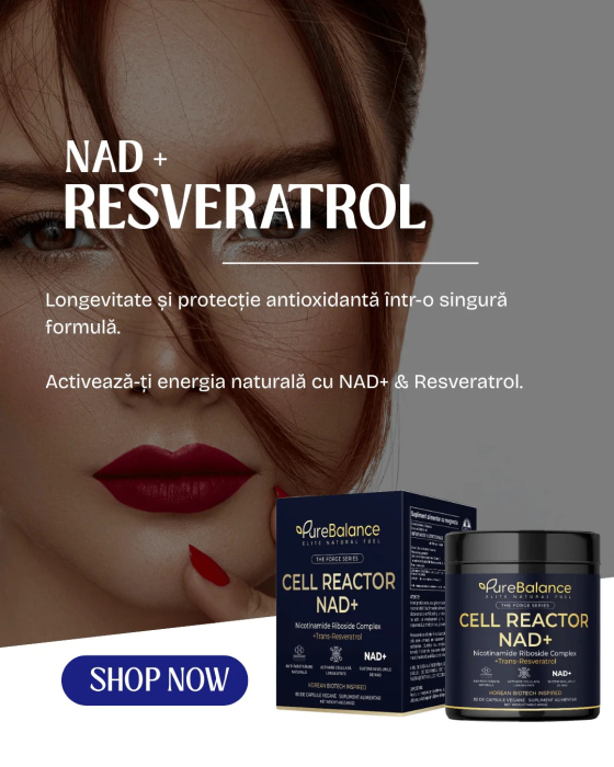 Pure Balance Cell Reactor NAD+ & Trans-Resveratrol 700 mg - 80 Capsule (40 Zile) [3]