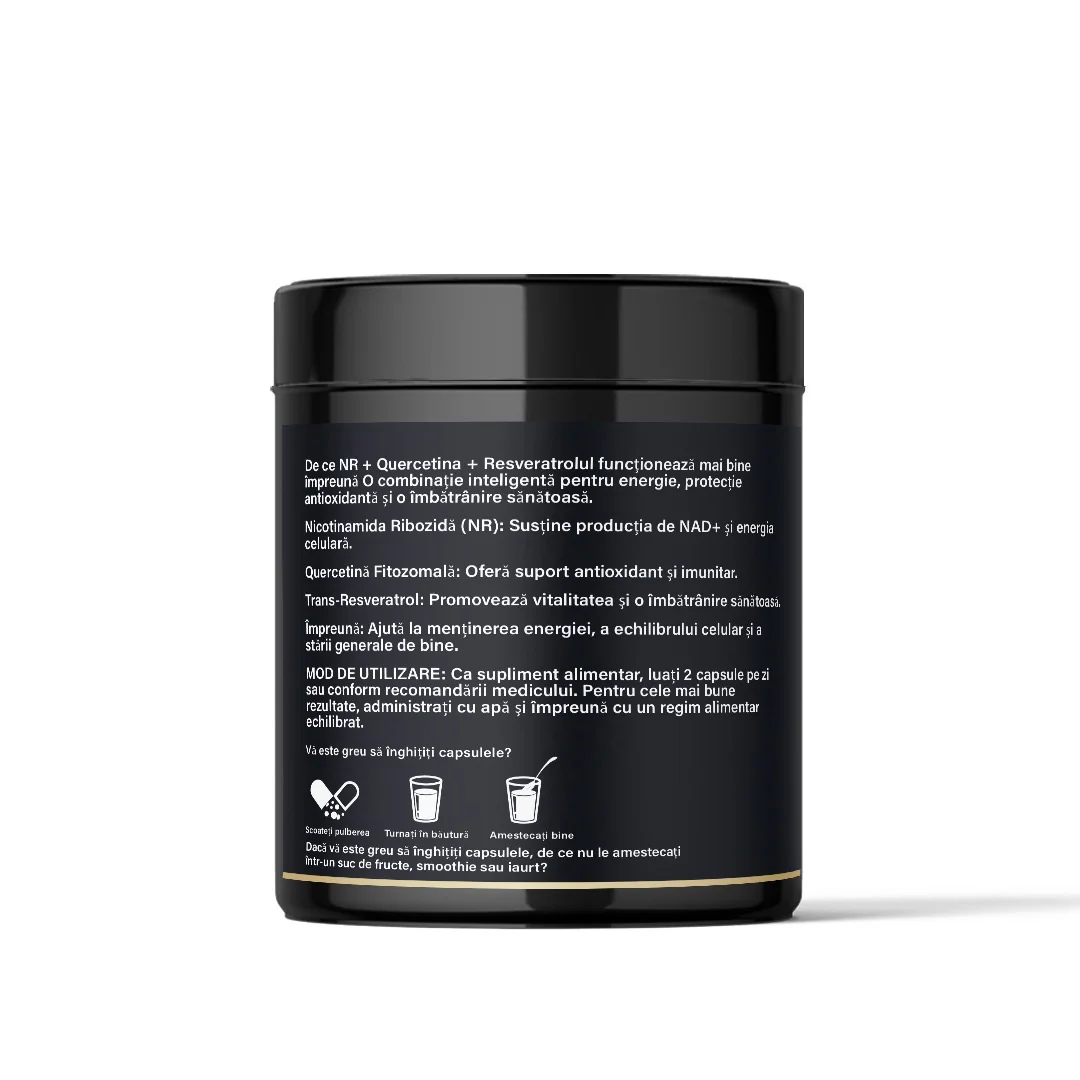 Pure Balance Cell Reactor NAD+ & Trans-Resveratrol 700 mg - 80 Capsule (40 Zile) [4]