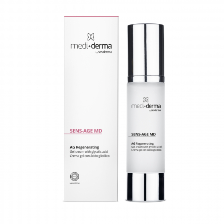 MEDIDERMA - Mediderma SENS AGE MD AG Regenerating Crema-Gel cu Acid Glicolic 50 ml