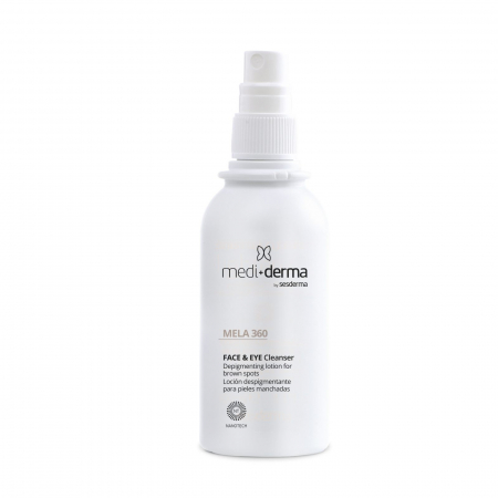 MEDIDERMA - Mediderma MELA 360 Face & Eye Cleanser 100 ml - Lotiune depigmentanta de curatare pentru fata si ochi