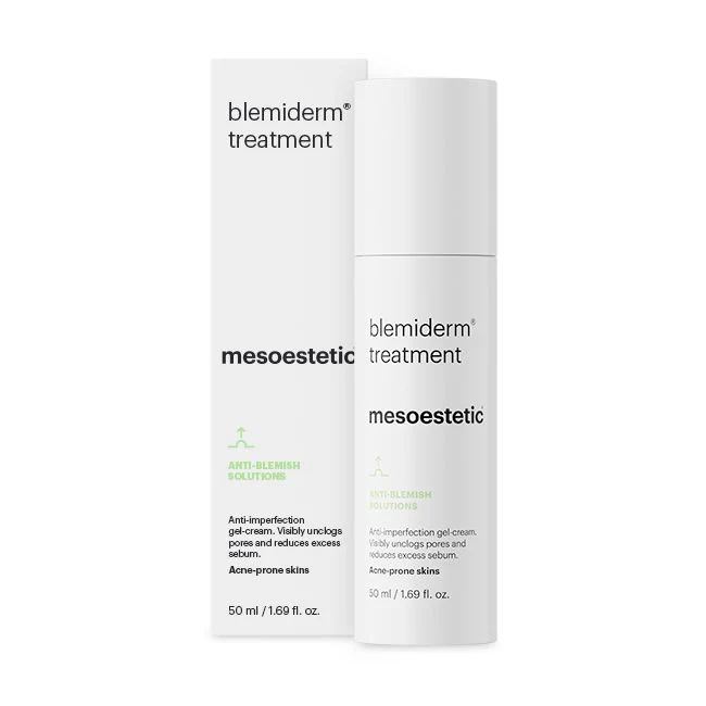 Acnee - Mesoestetic Blemiderm Treatment - Crema-Gel de Noapte Pentru Tenul Seboreic 50ml
