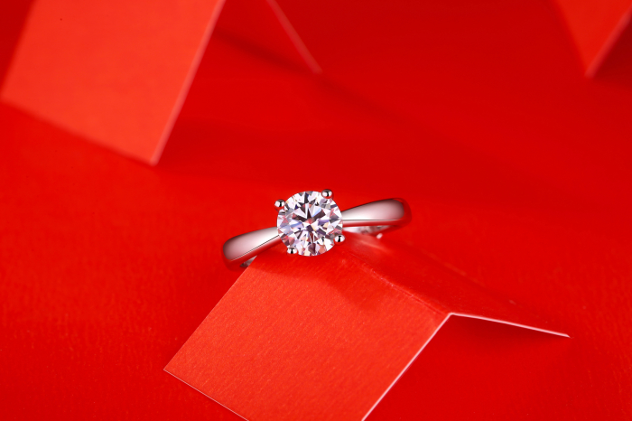 Inel Logodna Una Vida Diamant Moissanite 1ct, Argint 925 [4]