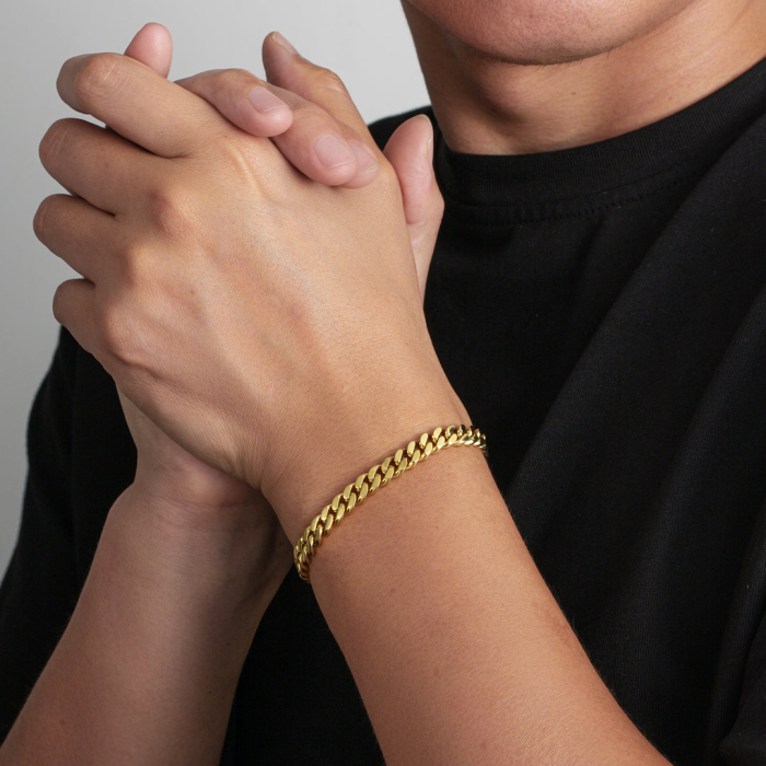 Bratara Cuban Elements, Otel inoxidabil, 7mm [2]