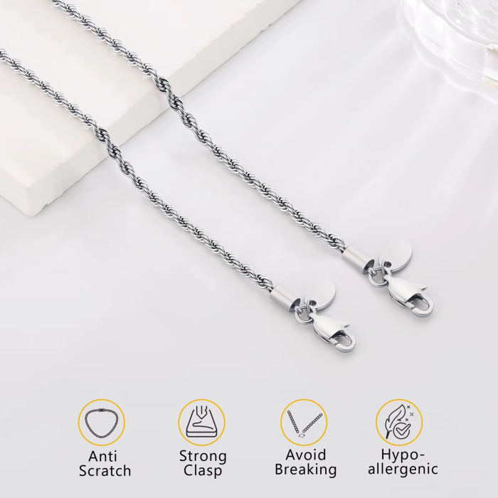 Bratara Rope Elements din Otel Inoxidabil Silver [2]