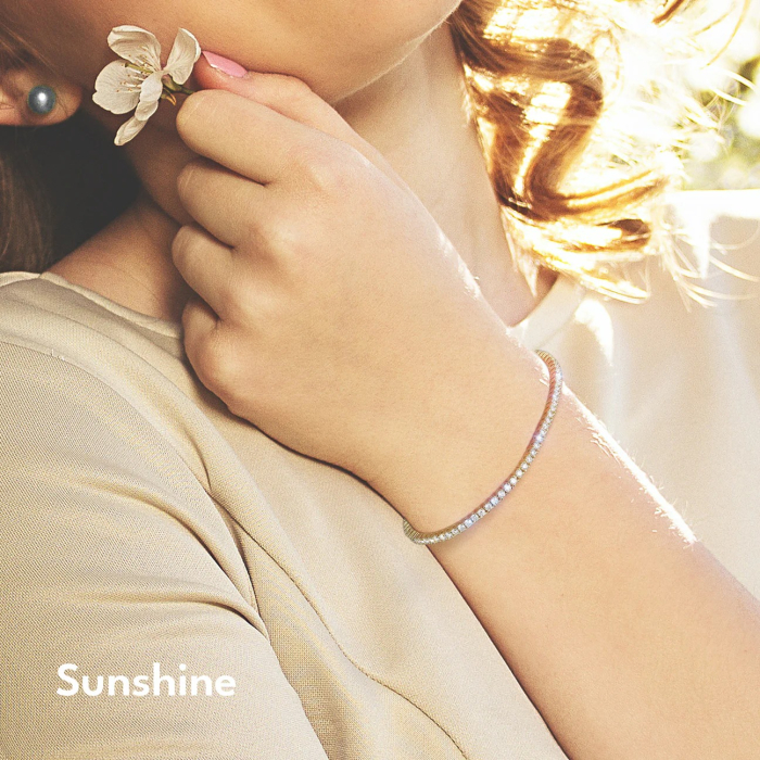 Bratara Tennis 2mm, Elements, Otel Inoxidabil, Zirconiu Alb [2]