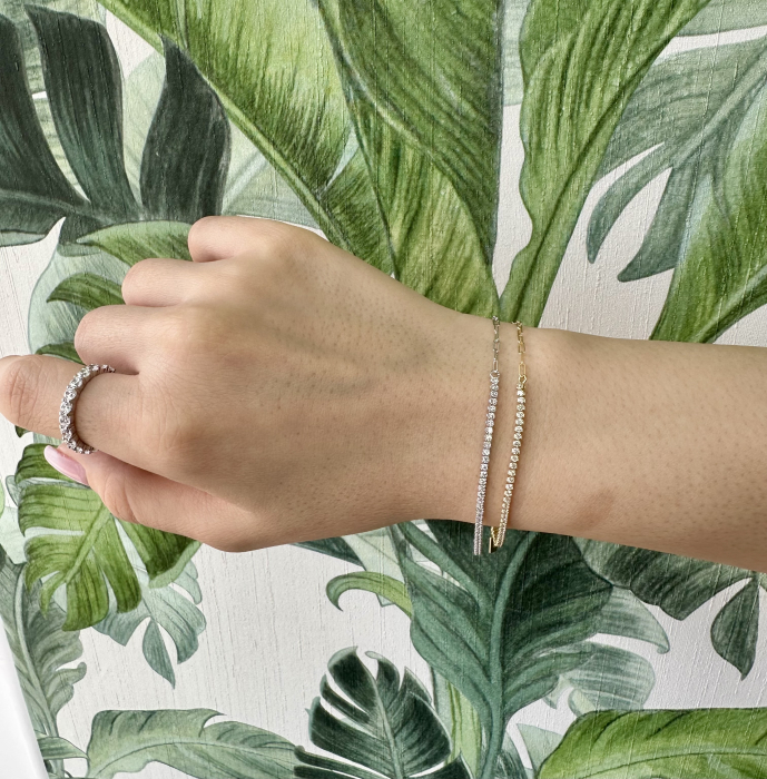 Bratara Tennis Argint 2mm Palma, Una Vida [4]