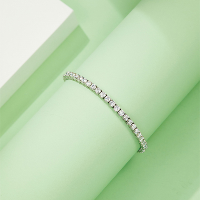 Bratara Tennis Una Vida Diamante Moissanite 0.1ct, Masura 16 cm [6]