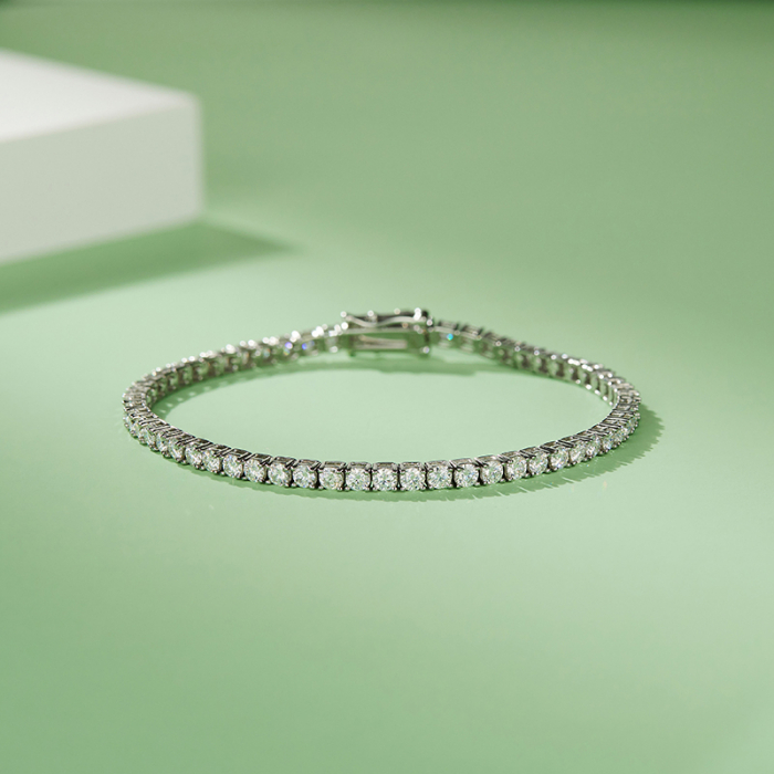 Bratara Tennis Una Vida Diamante Moissanite 0.1ct, Masura 16 cm [2]