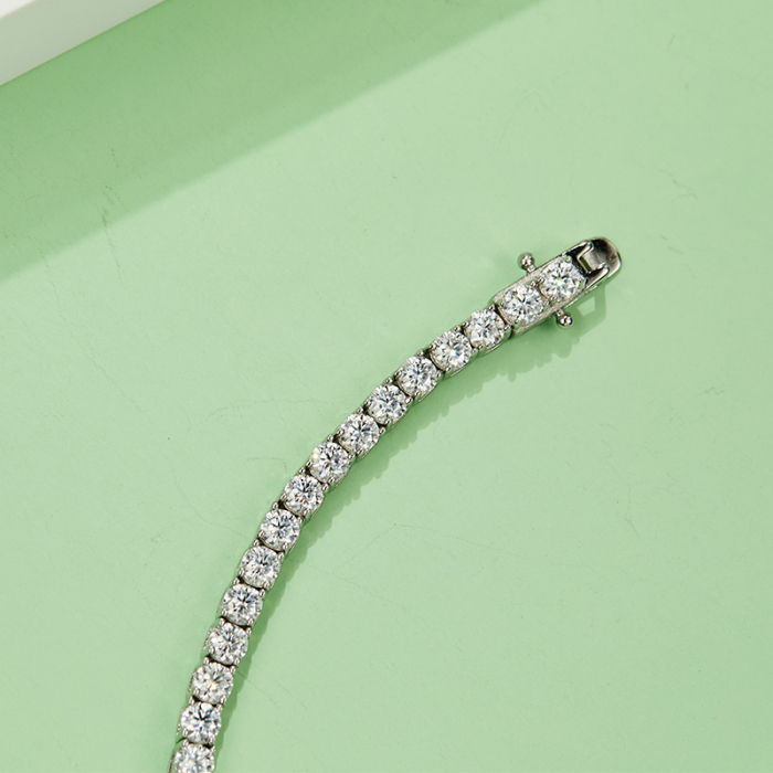 Bratara Tennis Una Vida Diamante Moissanite 0.1ct, Masura 16 cm [4]