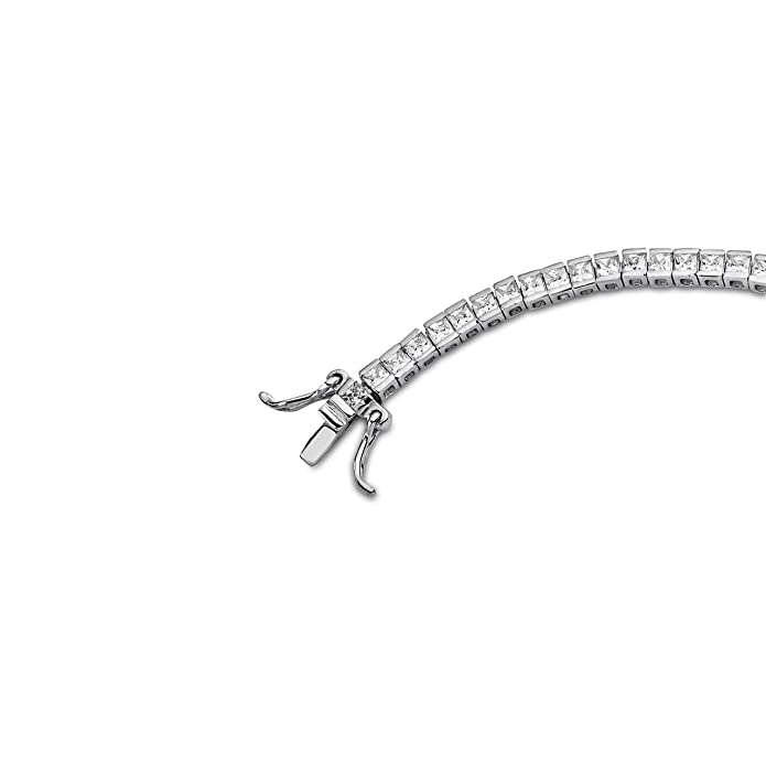 Bratara Tennis Square Cut 3mm for Men, 20 cm, Argint 925 [2]