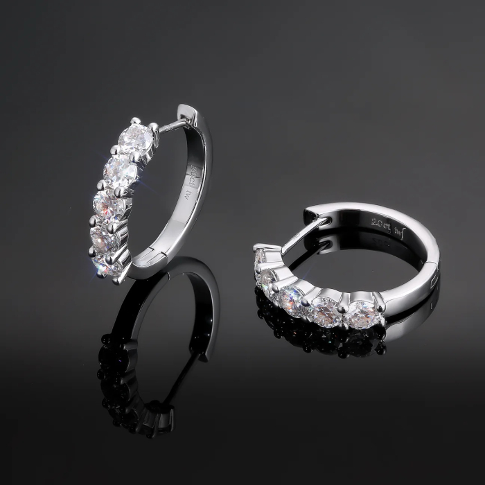 Cercei Hoop UNA VIDA Argint 925 [4]