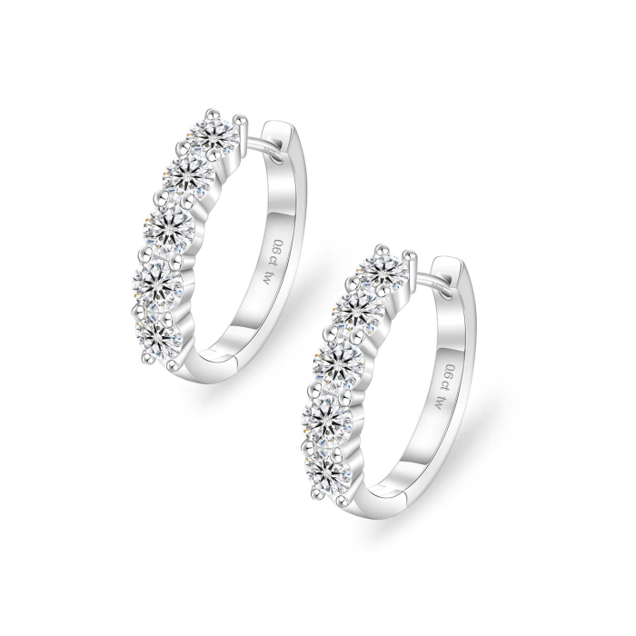 Cercei Hoop UNA VIDA Argint 925 [2]